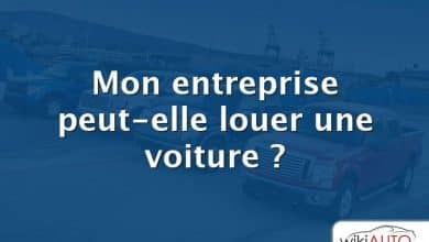 Mon entreprise peut-elle louer une voiture ?